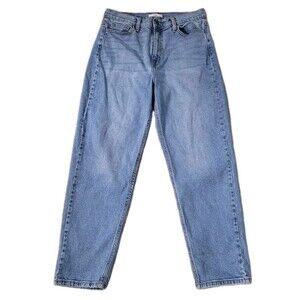 Cello Jeans Womens 13/31 (31Wx27L) Blue Wash High Rise Straight Leg Jeans